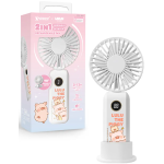 XPower F14 HX174-L1 F14 2合1 迷你手提/座檯充電風扇 (罐頭豬LuLu)